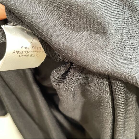 Rostfrei by Anett Rostel Blackk Geometric Embroidered Sheer Sleeve Midi Dress 6 - Picture 9 of 13